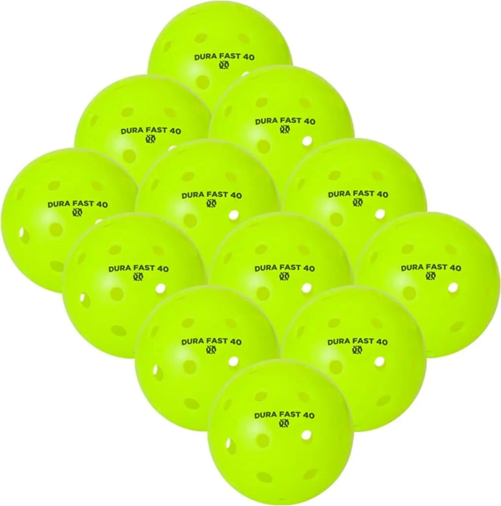 Dura Fast 40 Pickleballs 12 Pack