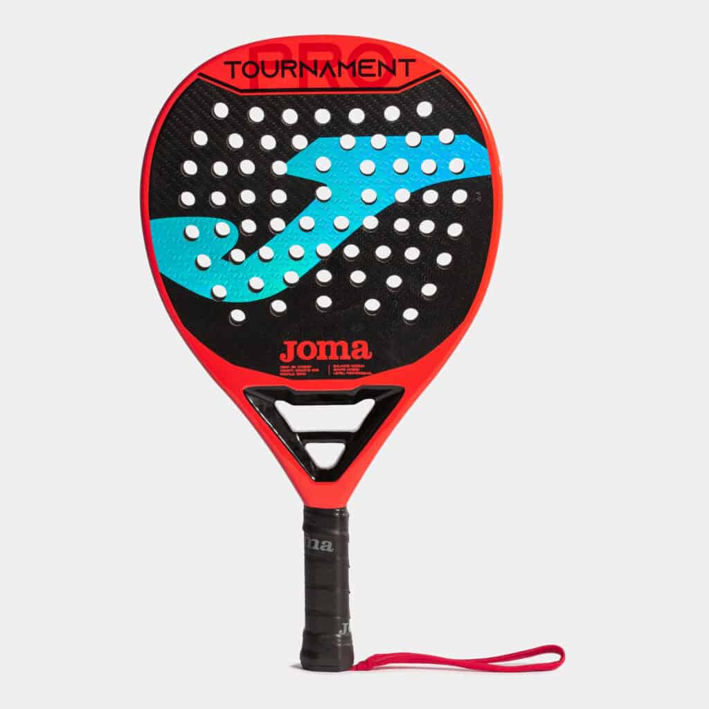 Joma Tournament Padel Racket Red Black Front Face