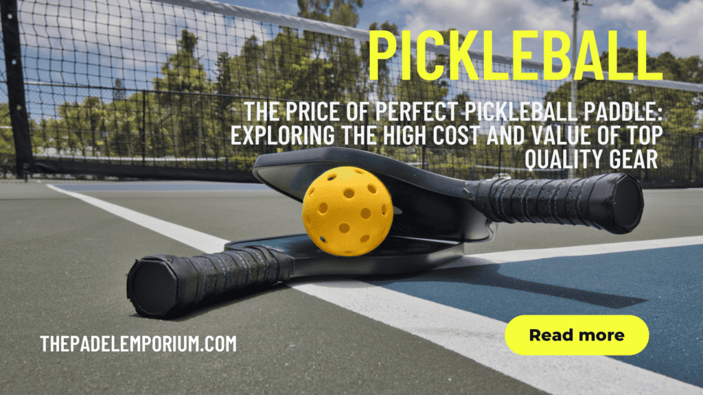 The Price of the Perfect Pickleball Paddle: Exploring the High Cost and Value of Top-Quality Gear