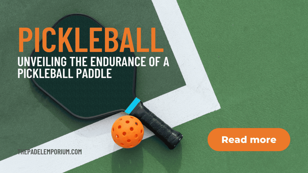 The Prolific Persistence: Unveiling the Endurance of a Pickleball Paddle