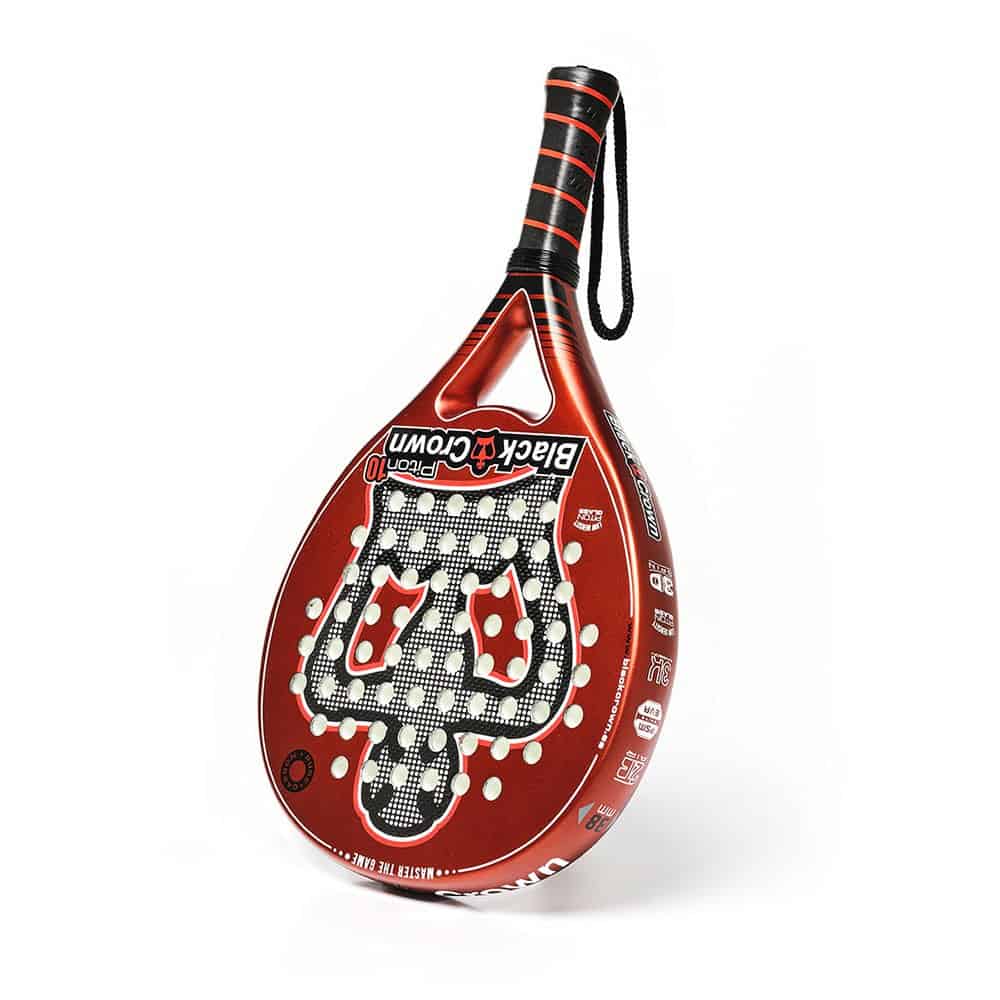 Black Crown Piton 10 Padel Racket Inverted 3/4