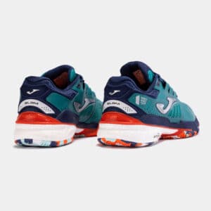 Joma T.Slam Clay Padel Shoes Petroleum 3/4 Back View