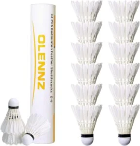 OLENNZ Feather Badminton Shuttlecocks
